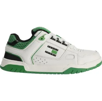 Pánské tenisky Pánská volnočasová obuv Tommy Hilfiger TOMMY JEANS SKATER TONGUE 41 Bílá, Zelená