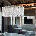 Slamp Accordéon LED závěsné světlo bílá 2 700 K průhledná, bílá LED celkem 51 W - Doprava zdarma