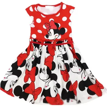 Dívčí šaty Dívčí šaty červené s puntíky Minnie Mouse Velikost: 3T (2-3 roky)
