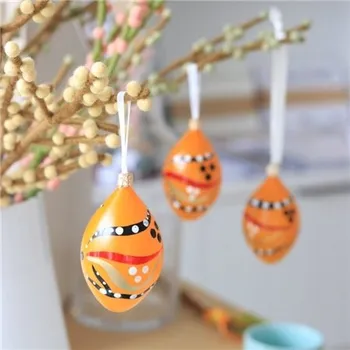 Velikonoční dekorace Set oranžových kraslic