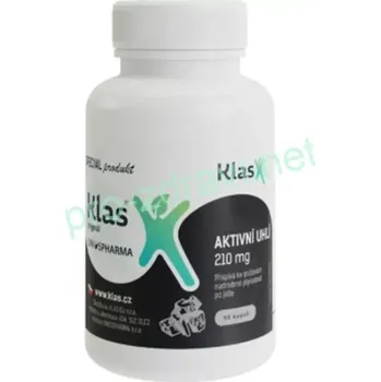 Klas Aktivní uhlí 90 kapslí (Přispívá ke snižování nadměrné plynatosti po jídle)