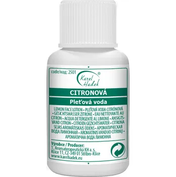 Aroma KH Karel Hadek Pleťová voda CITRÓNOVÁ na osvěžení pleti Objem: 100 ml