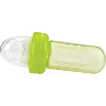 teploměr do vody pro miminko NUBY Krmítko silikonové Easy squeezy feeder 6 m+, zelená