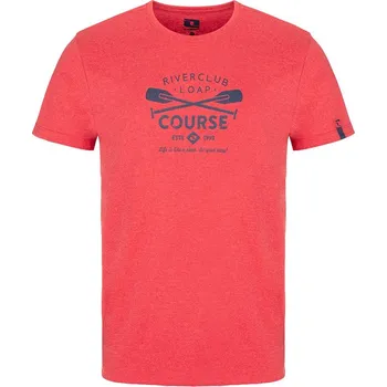 Pánské tričko Pánské tričko Loap Berden červené žíhané