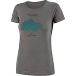 Dámské termotriko s krátkým rukávem Brubeck Outdoor Wool Pro Ws grey L