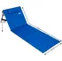 Plážová podložka Detex Vacay plážová podložka s opěradlem a polštářem 158 x 56 cm modrá