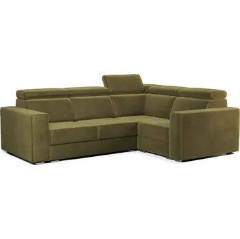 Obývací pokoj Rozkládací rohová sedací souprava VANTI 2R1 Levá Olivová