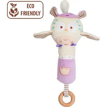 ELFIKI EKO FRIENDLY MĚKOUŠCI Kouzelné chrastítko sovička Mia IG-0103