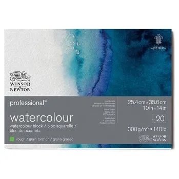 Blok Akvarelový blok W&N Professional Rough 300g 26x36cm (Akvarelový blok W&N Professional Rough 300g 26x36cm)