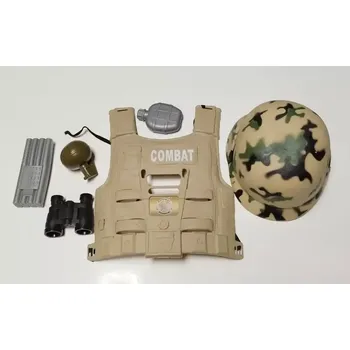 Karnevalový kostým Kostým - Sada pro vojáka - 6 kusů (Značka: GODAN)