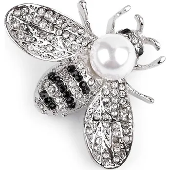 Náramek Brož ve tvaru včely 360730 stříbrná , VELIKOST UNI