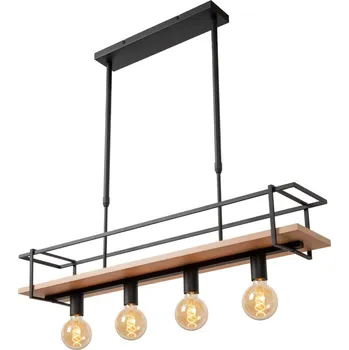 Lucide L214320430 závěsné stropní svítidlo MILONGA E27 + Sada inteligentní žárovky E14 s dálkovým ovladačem - RGB, WiZ