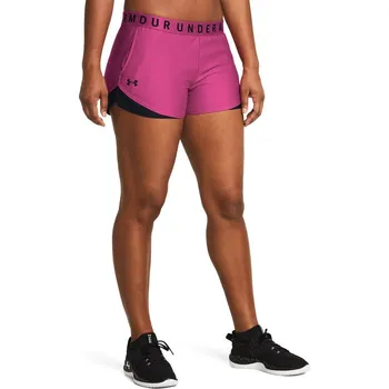 Běžecké oblečení Tréninkové volné kraťasy dámské UNDER ARMOUR Play Up Shorts 3.0 Astro Pink / Black / Black - S