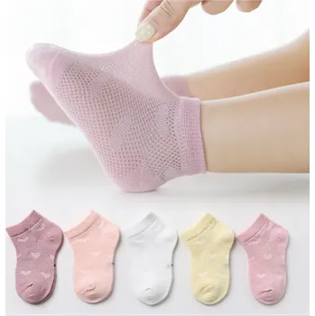 Dámské ponožky Letní síťované ponožky (A) - 5 párů - SRDÍČKA - (12-36) S (Značka: BABY)