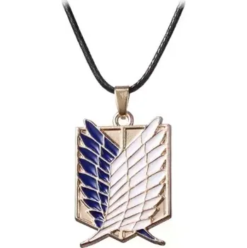 Seriál náhrdelník Attack on Titan Scounting legion zlatý