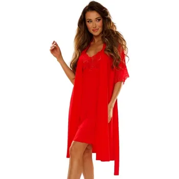 Dámský župan Dámský župan DE LAFENSE.1012 červená L 0