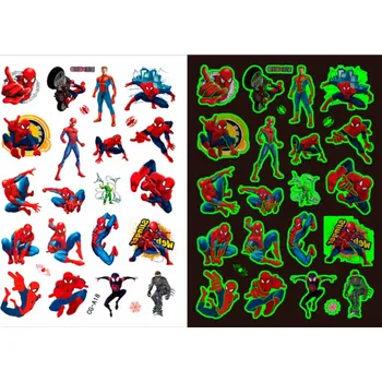 Odstranitelné tetování Dětské dočasné tetování - SVÍTÍCÍ VE TMĚ - SPIDER MAN 3 (Značka: TAKARA TOMY)