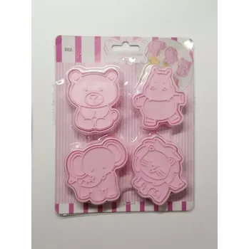 Vykrajovátko 3D vykrajovátka na sušenky - ZVÍŘÁTKA - 4 ks (Značka: TAKARA TOMY)