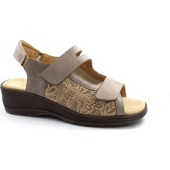 Dámské sandále Sandály dámské Axel 9462 béžové kožené na široké chodidlo - 37