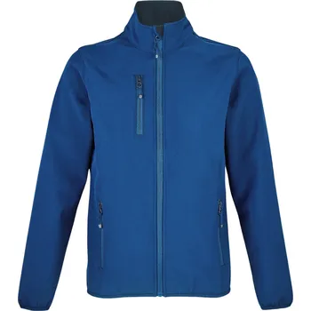 Dámská bunda Sol's Dámská softshellová bunda Falcon s kontrastními lemy Barva: modrá královská, Velikost: 3XL L03828