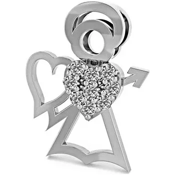 Přívěsek Luxur, Přívěsek Angel, bílé zlato se zirkony, 585-66-2-0212.1B00.0.00.001.25