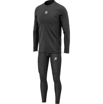 Ribano Blue Sports Base Two Piece Layer Compression dvoudílné JR Barva: BK - Černá, Velikost: Jr. L