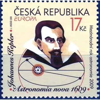 Poštovní známka Česká pošta (2009) č. 596 ** - Česká republika - EUROPA: Rok astronomie, Johannes Kepler