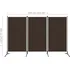 Paraván Paraván 3dílný 320732 260 x 180 cm hnědý