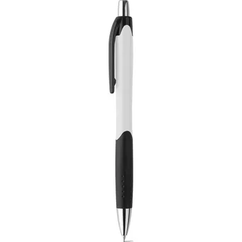 CARIBE. ABS kuličkové pero s klipem - Bílá
