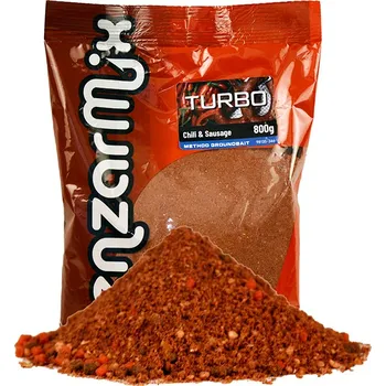 Návnadová pasta Benzar Mix Krmítková směs Turbo Method 800g Příchuť: Pikantní klobása