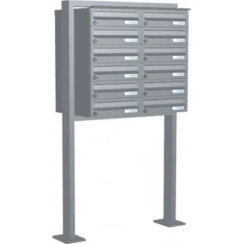 Poštovní schránka Sestava schránek B-019 volně stojící v rámu Komfort