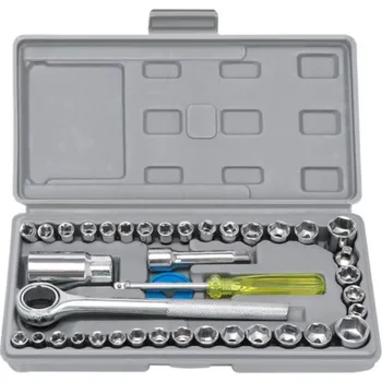 Sada nářadí Sada nástrčných klíčů s ráčnou v kufříku 40 ks