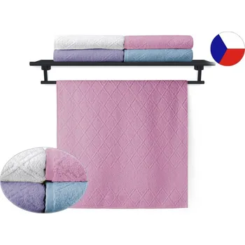 Bytový textil Luxusní ručník 50x100 ELLEN PEONIA 550g lila