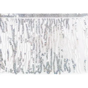 Třásně s holografickými flitry šíře 30 cm