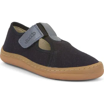 Dívčí obuv Barefoot přezůvky - plátěnky dark blue (G1700391, CANVAS T-BAR), Froddo Velikost: 29