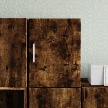 přebalovací pult a komoda Nástěnná skříňka kouřový dub 40 x 42,5 x 40 cm kompozitní dřevo Hnědá 846093