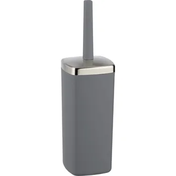 Koupelnová předložka Wenko Stojan s toaletním kartáčem Wenko antracitová 9,6x36,5x9,6 cm