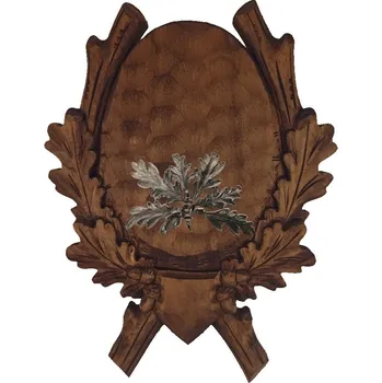 Podložka pod trofej č.220 - hnědá okrasné plechové krytí zbraní