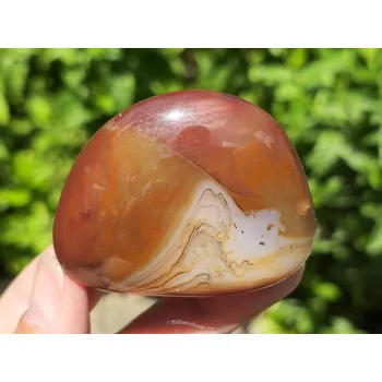 Přírodní kámen Achát sardonyx tromlovaný 86g Čína