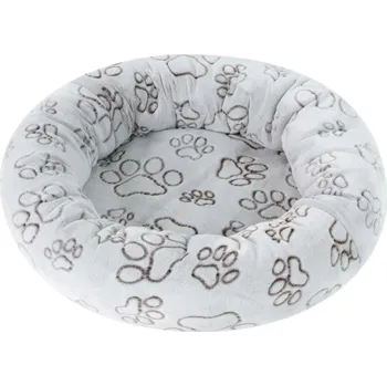 Pelíšek Amélie de Luxe 40 cm šedý s tlapkami