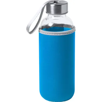 Láhev Ganga skleněná láhev světle modrá