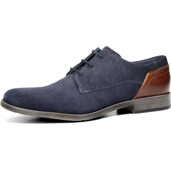 Pánské polobotky Bugatti pánské komfortní společenské boty - tmavomodré