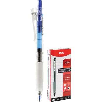 Pero gelové M&G TITAN hrot 0,5mm - modrá náplň