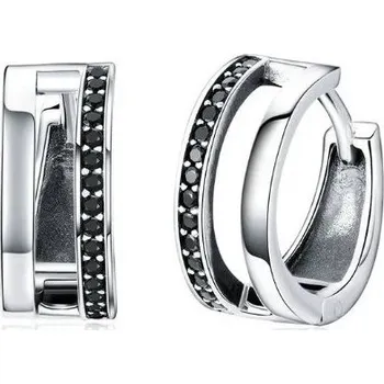 Náušnice Přívěskynakrk.cz Stříbrné náušnice BLACK DOT