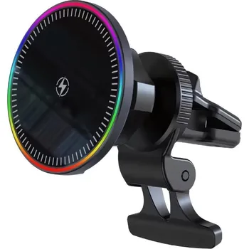 Bezdrátová Autonabiječka Magsafe Držák na Mobil Bezdrátové Nabíjení 15W Rychlonabijení