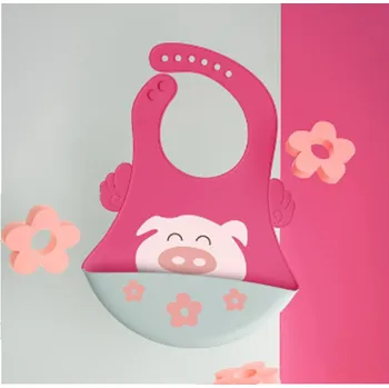 Silikonový bryndáček - PRASÁTKO (Značka: MUPLY)