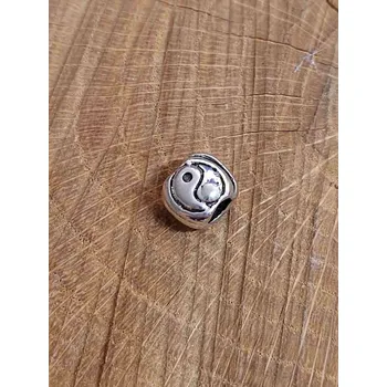 Korálek Kovový korálek jing jang 9x10 mm