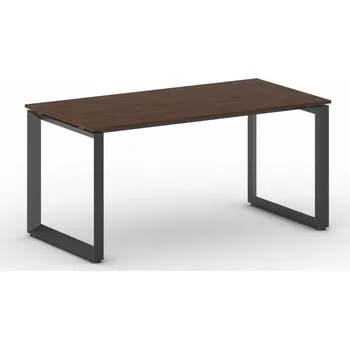 Psací stůl Kancelářský stůl PRIMO INSPIRE, 160x80 cm, černá podnož, ořech