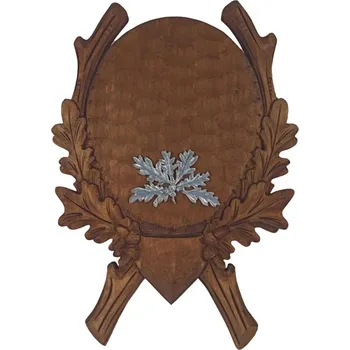 Podložka pod trofej č.219 - hnědá okrasné plechové krytí zbraní