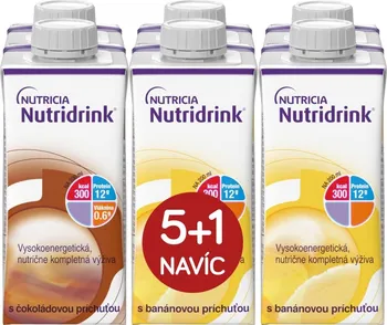 Speciální výživa Nutricia Nutridrink balíček 5+1 tetrapak 6x 200 ml